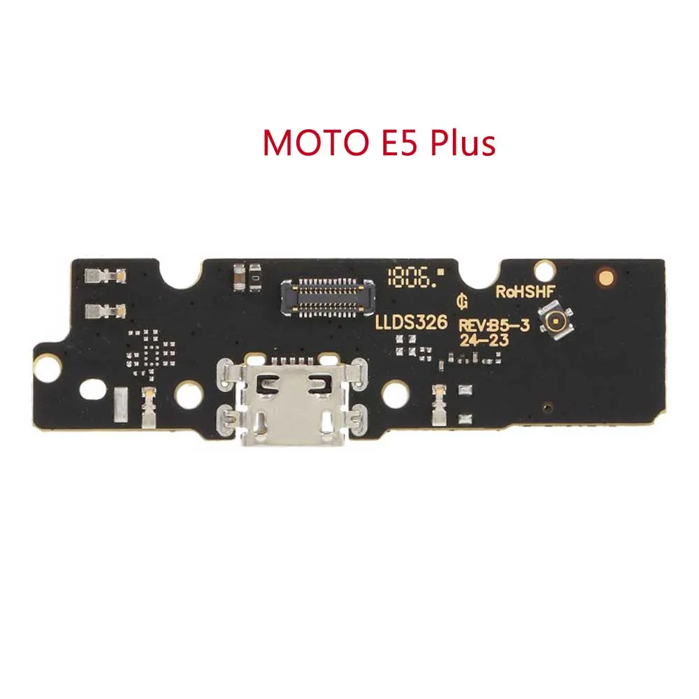 Для Moto E5 E5 Plus плата с зарядным портом для Motorola Moto E5 E5 Plus Мобильный телефон Flex замена кабелей запчасти USB плата зарядного устройства