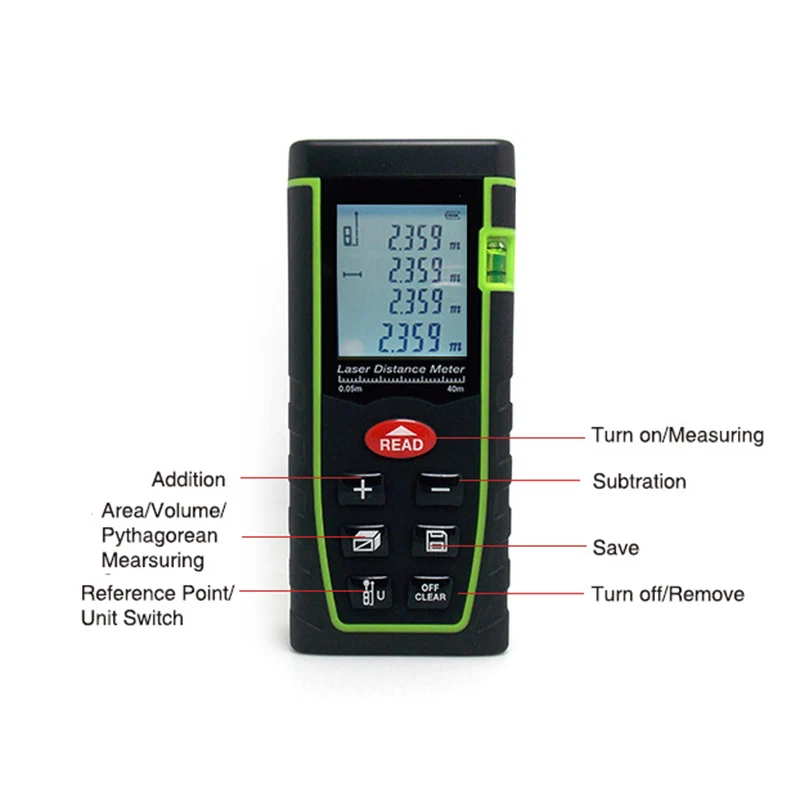 SNDWAY SW-T40 40M Mini Laser-entfernungsmesser 100M Digitale Laser Abstand Meter mit Seil Laser Palette Messung Werkzeug SNDWAY SW-T40 40M Mini Laser-entfernungsmesser 100M Digitale Laser Abstand Meter mit Seil Laser Palette Messung Werkzeug