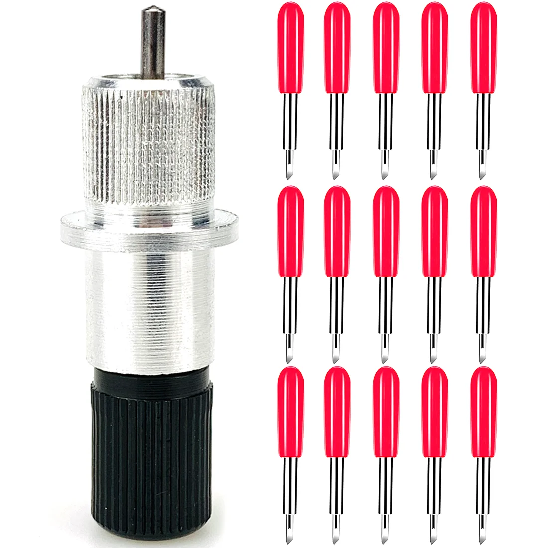 

Dia 2mm 45 Degree 15pcs High Quality Replaceable Plotter Blades Vinyl Cutter for Roland +1pc Blade Holder