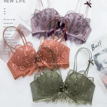 BEFORW бюстгалтер женский кружевное цветочные вышитый нижнее белье женское регулируемый пуш ап бюстгальтер женский сексуальное без спинки белье женское удобный без косточек лифчик женское белье