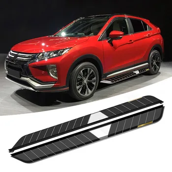 

2Pcs Fits for Mitsubishi- Eclipse Cross 2018 2019 2020 Fixed Running Boards Door Side Step Nerf Bar Protector - Black