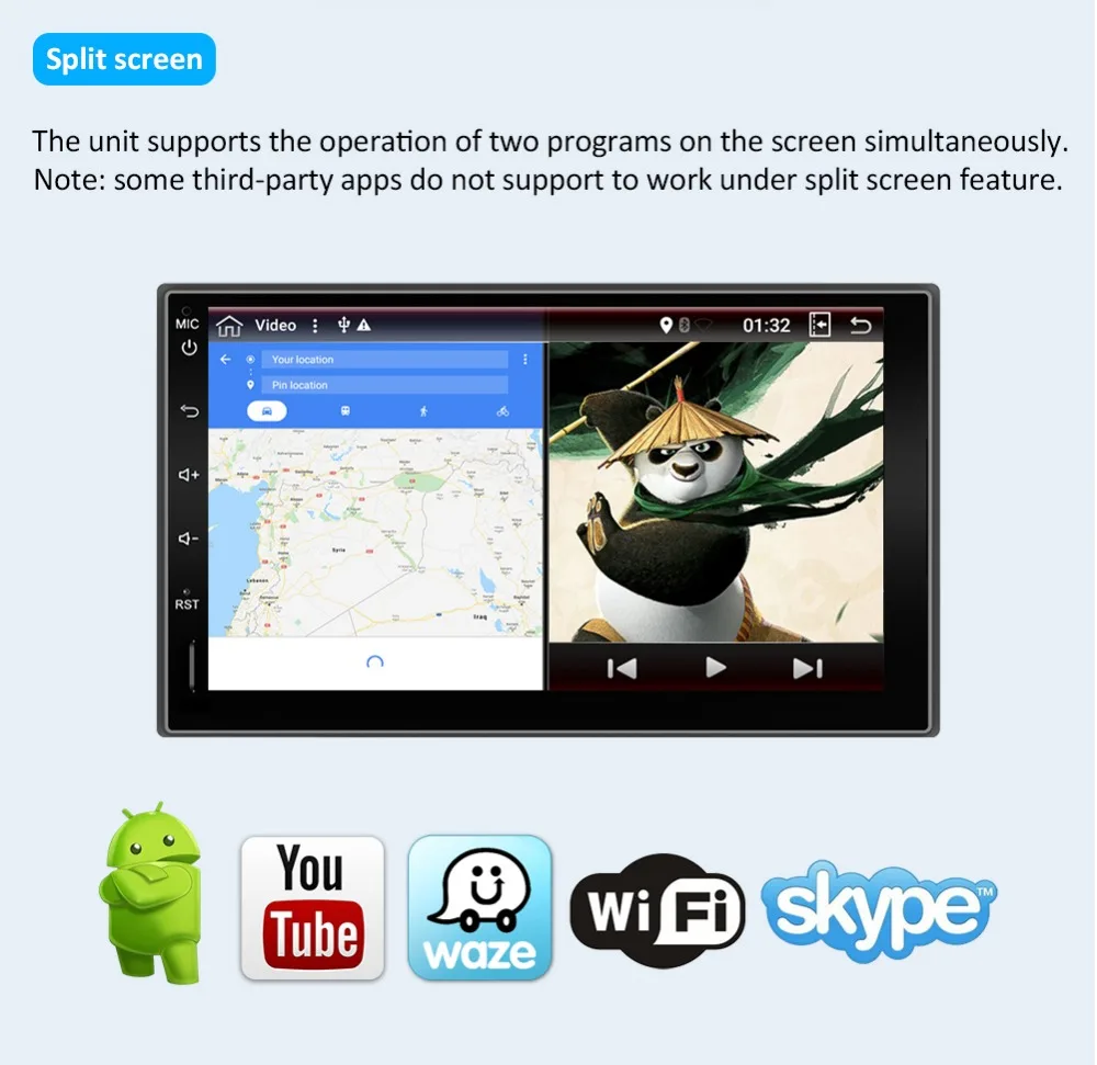 Автомагнитола 2 din на android 10 универсальная мультимедийная система с gps Wi Fi камерой