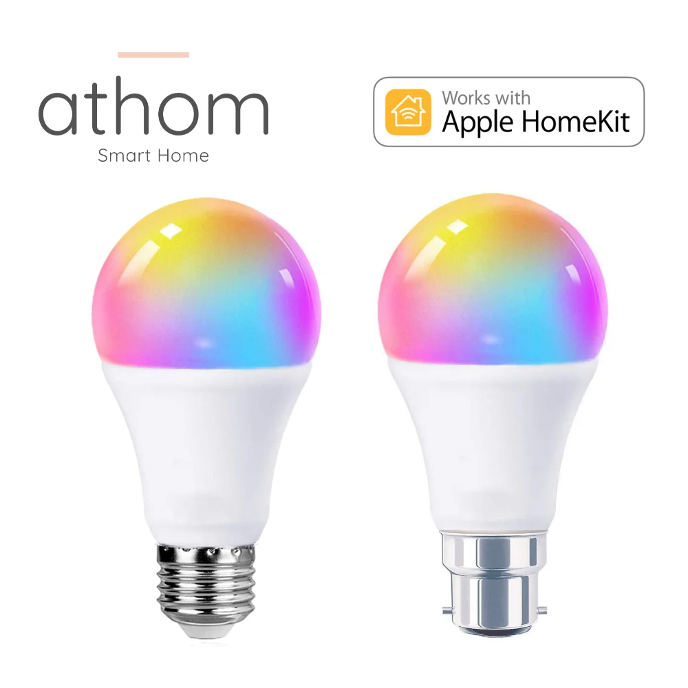 Athom Homekit Wifi Smart Bulb Dimmable Rgbwc Siri Voice Control E27 B22
