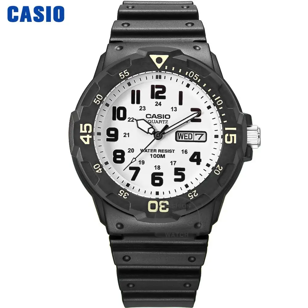 MRW200H7B Casio часы для дайвинга часы для мужчин Set top Luxury Brand Водонепроницаемые наручные часы Спортивные кварцевые мужские часы военные часы relogio masculino reloj hombre erkek kol saati montre homme zegarek meski MRW - Цвет: MRW200H7B