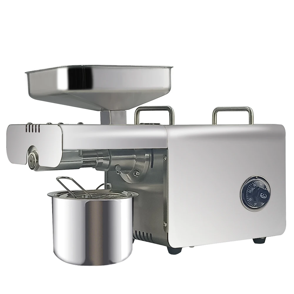 

Mini Home Use Cold/Hot Oil Press Machine with Temperature Control Automatic Oil Expeller Oil Extraction for Peanut Nut Seed Ect