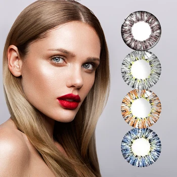 

2 Pcs/pair Mrs.H Beautiful Pupil Colored Contact Lenses For Eyes Colored Contacts Cosplay Multiple-color Lens Year Throw lenses