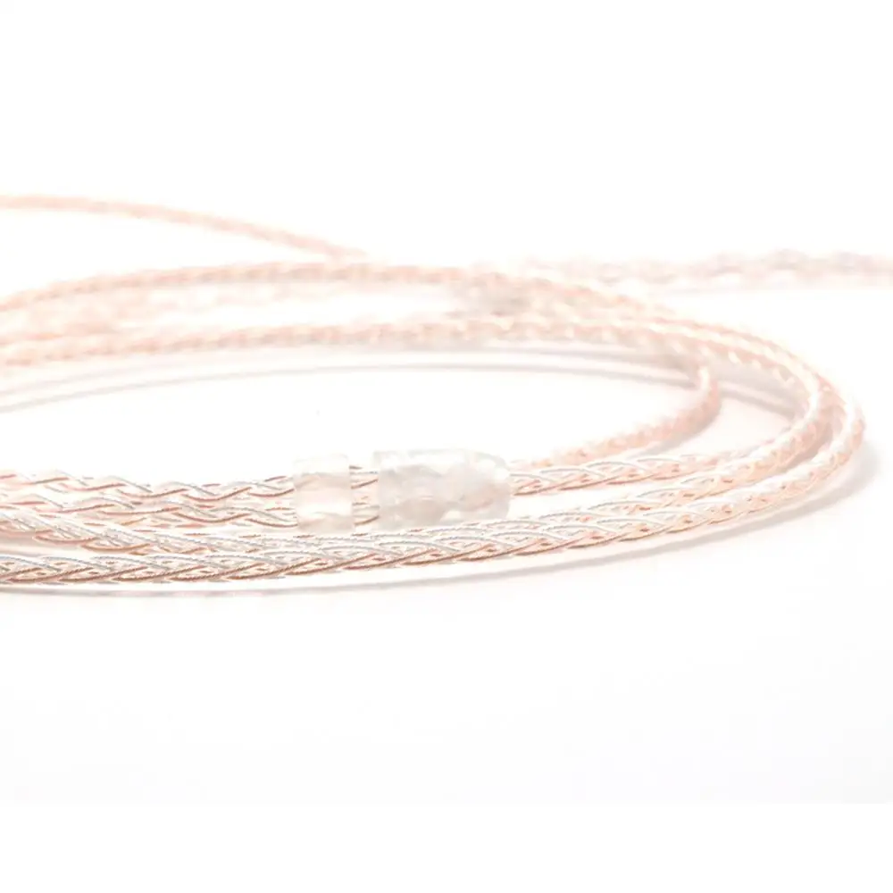 Haldane 4pin XLR Balanced Single Crystal copper Sivler Mix Replacement Headphones Upgrade Cable for Meze 99 Classics Focal Elear