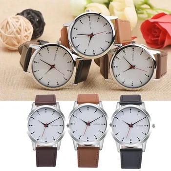 

Retro Design Man Watches Fashion Leather Band Alloy Quartz Wrist Watch Casual Male Clock Gift Relogio Masculino Heren Horloge /d