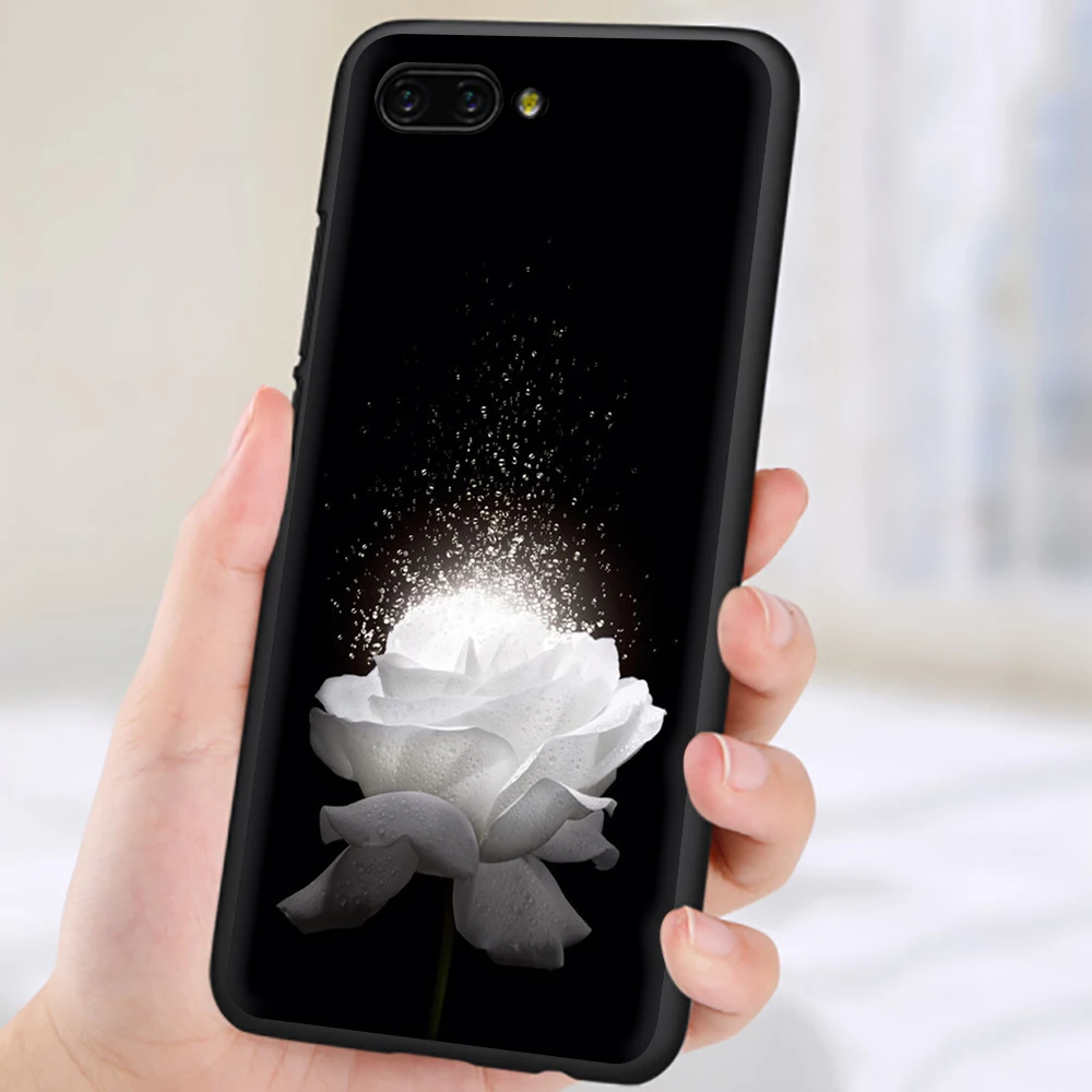 Светящиеся розы в темноте красивый силиконовый чехол для телефона huawei Honor 6A 7A 7C 7X 8C 8X8 9 10 Lite Note 10 view 20 9X pro
