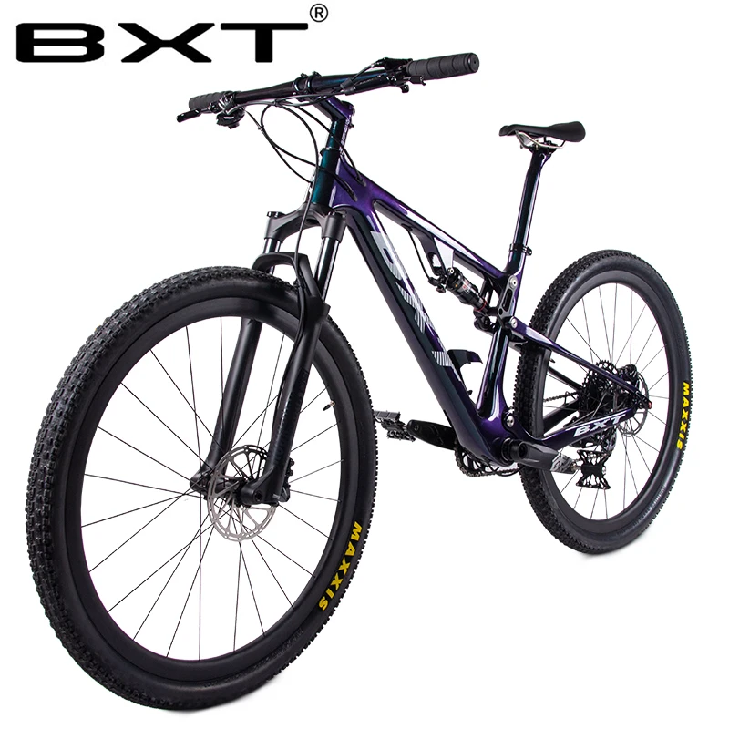 New Carbon Mountain Bike 29er full suspension bike frame MTB Downhill bike 1*12speed sports MTB suspension complete bicycle
