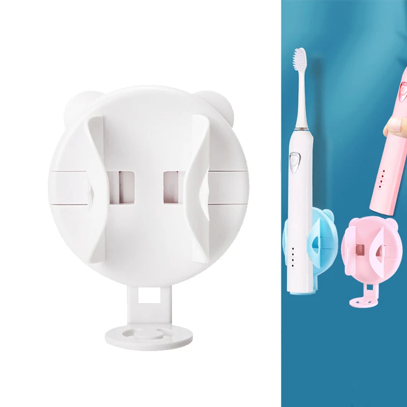 Soporte creativo para cepillo de dientes eléctrico, organizador de cepillos de dientes montado en la pared, sin rastro, ahorro de espacio, accesorios de baño