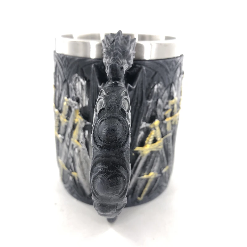 Игра престолов кружка железный меч из нержавеющей стали смолы 3D для пива кофе