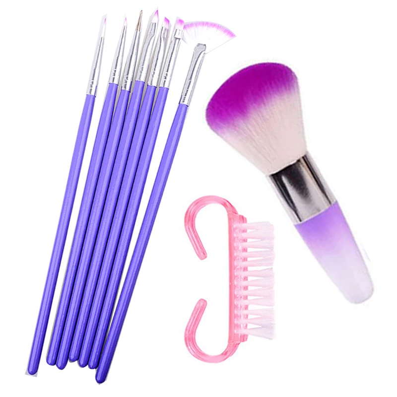 Nail Art Brush Kit Nail For Manicure Polish Art Design UV Gel Painting