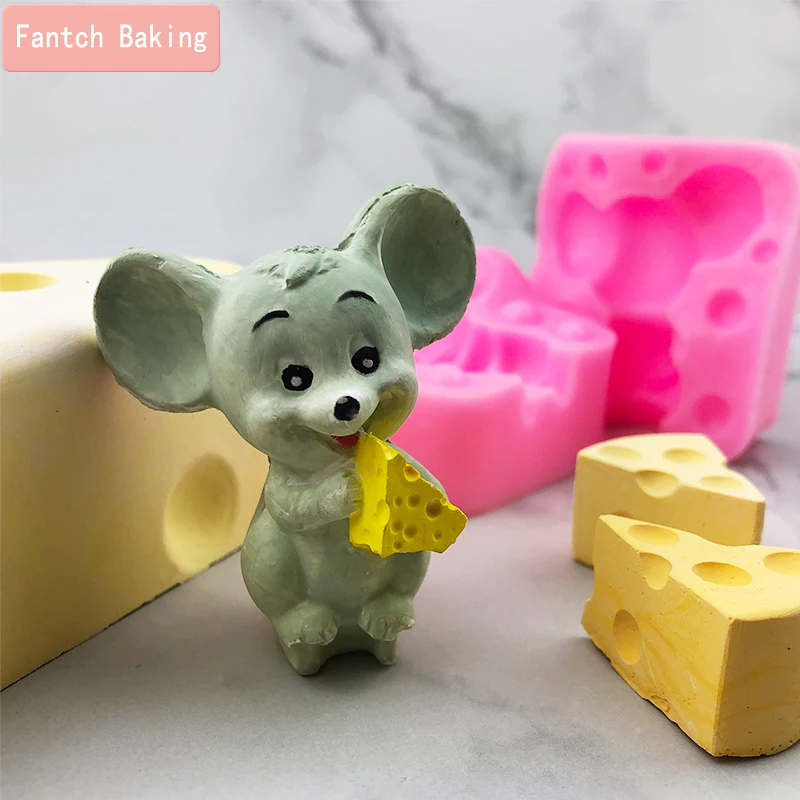 Силиконовая форма в форме мыши мягкая для сладостей сыра стерео 3D кухонная