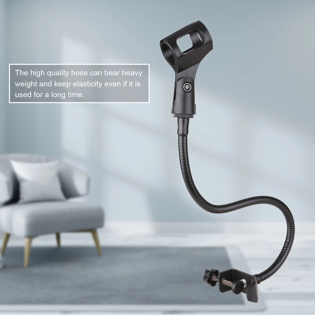 Microphone Bracket Gooseneck Bracket Hose Support Telescopic Stand Live Support Desktop Accessory for Microphone
