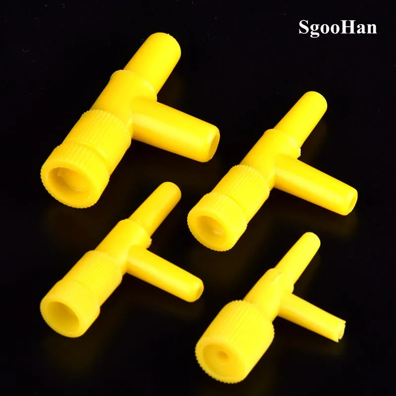 

5-10pcs 4~8mm Aquarium Fish Tank Water Flow Control Valve Right Angle Flow Regulator Oxygen Air Pump Output Adjusting Valve