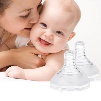 

1Pcs Wide Caliber Pacifier Baby Nipple Feeder Kids Breast Shield Mother Feeding Supplies Spiral Real Sense Silicone/PP