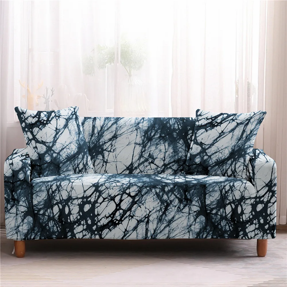 Эластичный чехол для дивана с мраморным рисунком, угловой чехол для дивана, чехол для дивана для гостиной