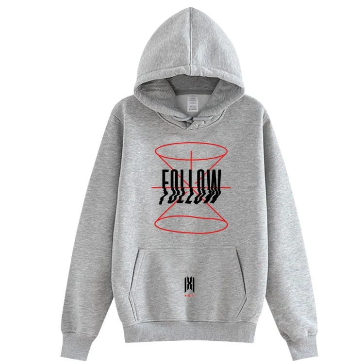 fleece1 Новая модная Толстовка с принтом Kpop Monsta X Album Follow Find You Same, модная флисовая/тонкая толстовка унисекс, Прямая поставка - Цвет: fleece1