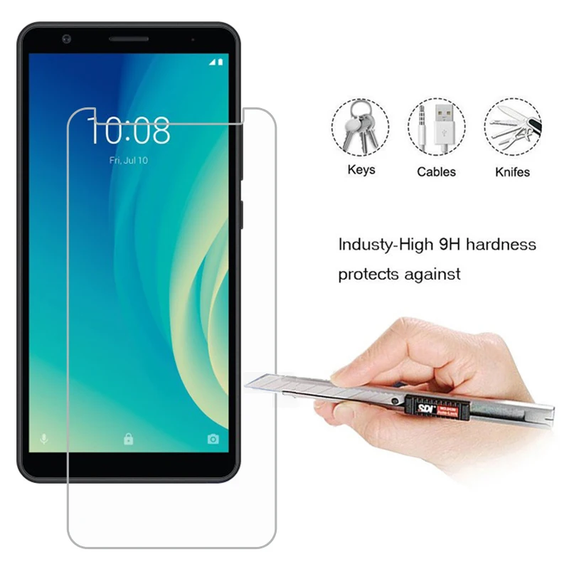Закаленное Стекло для ZTE лезвие L210 Экран) класса premium на 9D мобильный Защитное