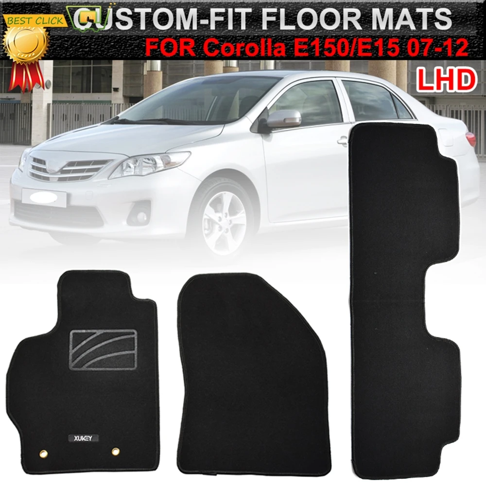 Напольный коврик на заказ для Toyota Corolla E140/150 2007 2011 коврики нейлоновая подкладка