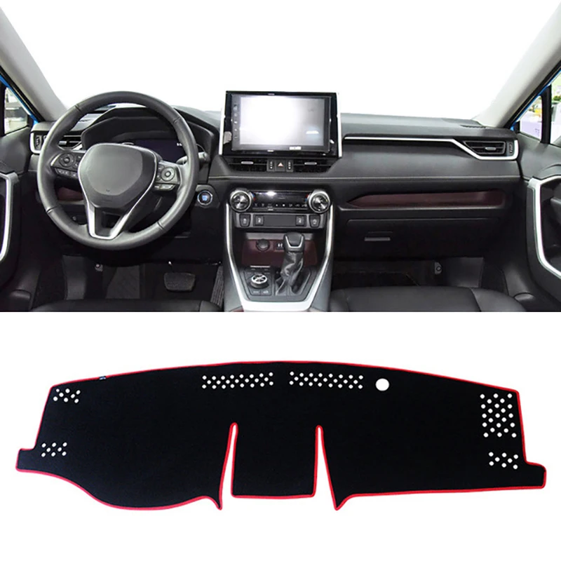 For Toyota RAV4 RAV 4 XA50 2019-2021 2022 Car Dashboard Avoid Light Pad Instrument Platform Desk Cover Mats Carpets Accessories car number plate Other Exterior Accessories