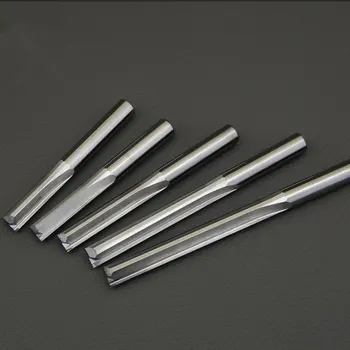 

6mm/4mm Milling Cutter Shank Two Flutes Straight Router Bits for Wood CNC Straight Engraving Cutters End Mill Tools