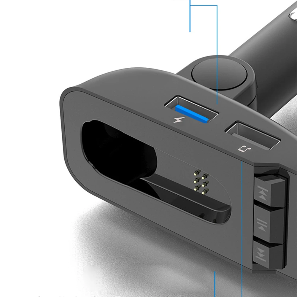 ER9 MP3 зарядное устройство для мобильного телефона Беспроводная гарнитура Bluetooth наушники для автомобиля один клик ответ для безопасного вождения двойной USB