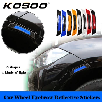 

KOSOO Car Reflective Strip Sticker Wheel Rim Eyebrow Safety Warning Light Car-Styling For Aston Martin DBS DB9 Volante V8 V12