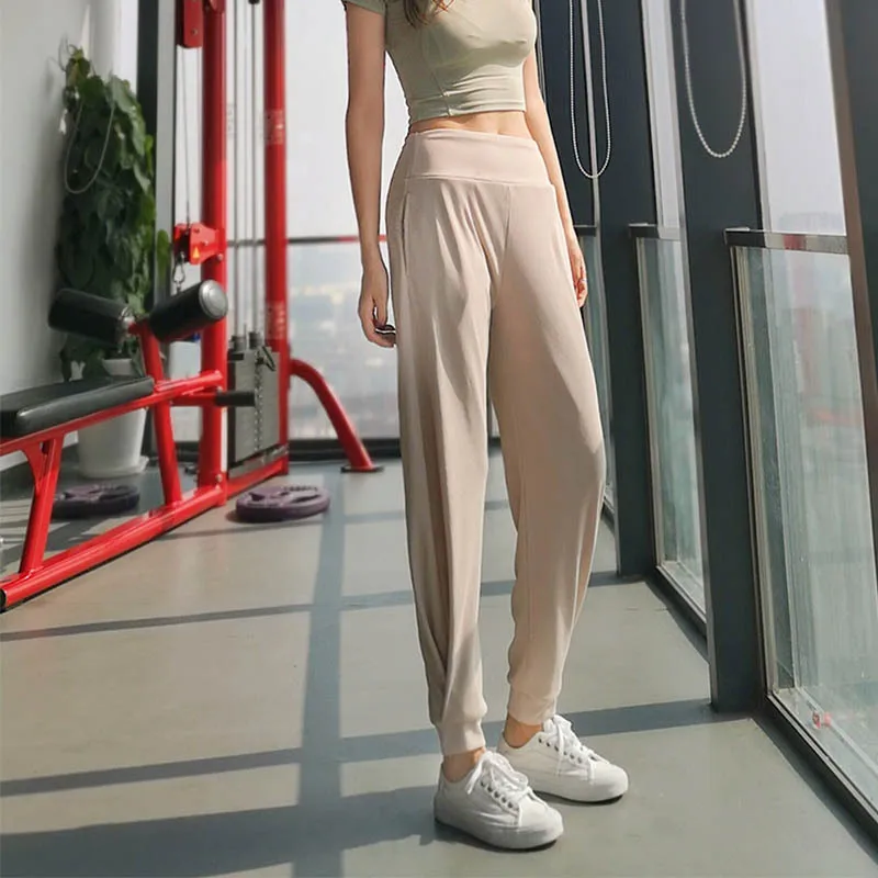 

women sports loose trousers workout running Pants Fitness for yoga dancing sportswear baggy Quick Dry Pants High Waist Leggings