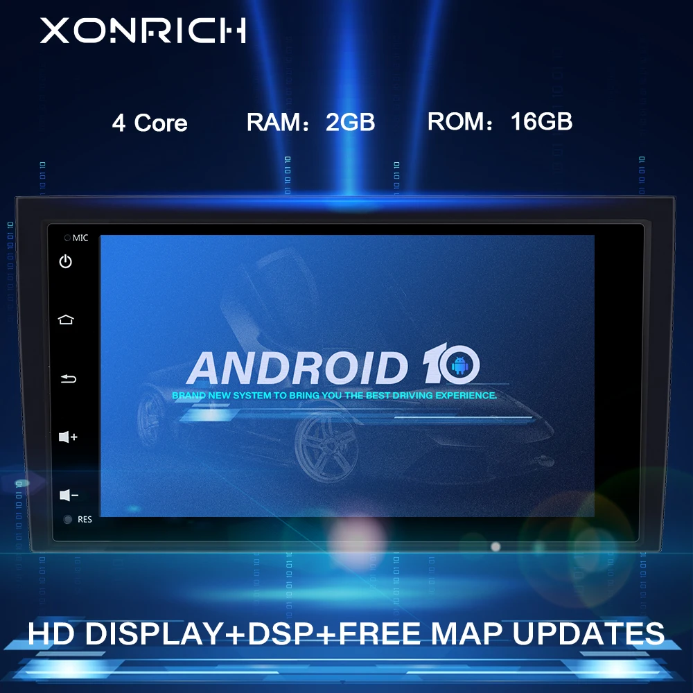 Автомагнитола 2 din Android 10 для Audi A4 B6 B7 S4 RS4 SEAT Exeo 2002-2008 GPS-навигация головное