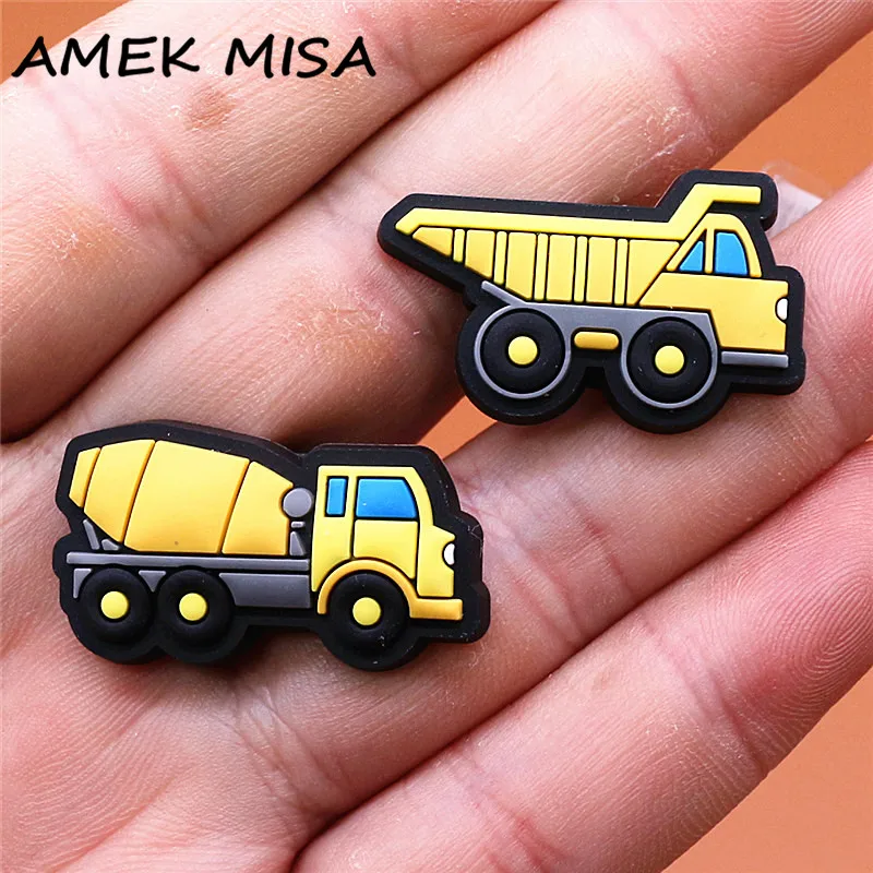 Jibbitz Garbage Truck Shoes Engineering Vehicle Car Goods Train