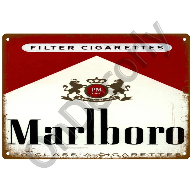 Placa De Estano De Marca De Cigarrillos Cartel De Metal Para Bar Habitacion Accesorios De Decoracion Del Hogar Decoracion De Pared Vintage Placa Con Logotipo Aliexpress Mobile