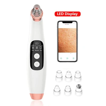 

Electric Blackhead Remover Facial Comedone Acne Extractor with Camera - 20X Microscope Probes Facial Pore Cleaner Skin Care Tool