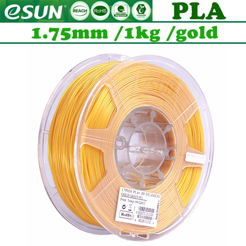 PLA! Esun Филамент пластик для ANET ender3 3d принтер/1 кг 340 м/PETG/ABS/TPU из России - Цвет: PLA-Gold