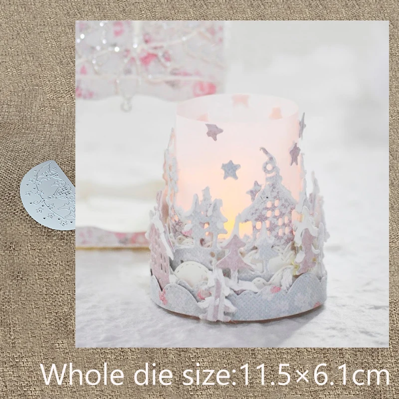 

New Design Craft Metal die cuts Cutting Die Star tree house winter scenes scrapbooking Album Paper Card Craft Embossing die cuts