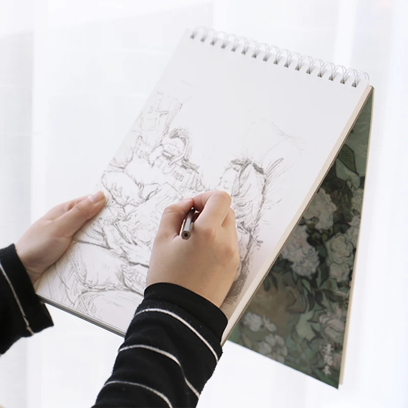

A4 drawing book hand-painted blank paper sketch book students with art graffiti sketch book