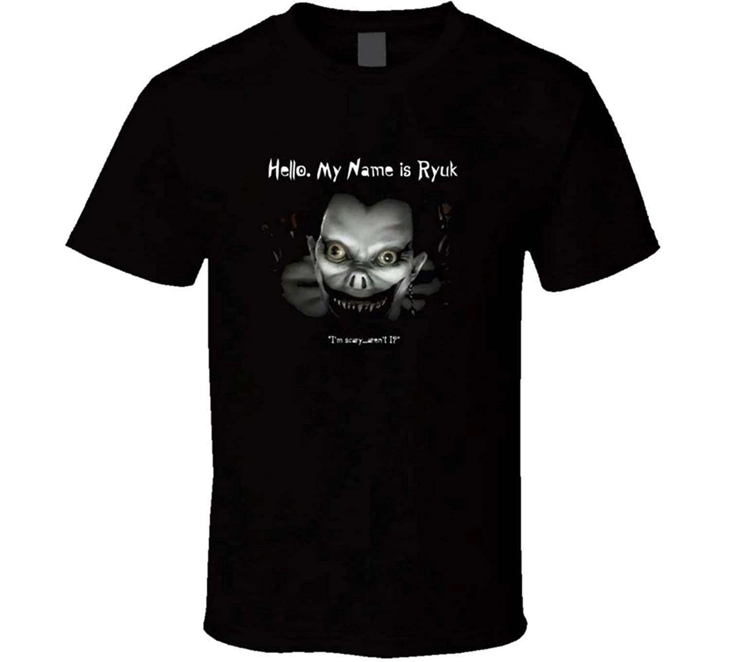 Страшная футболка Ryuk Deathnote футболки с аниме рисунком Death Note(1) |