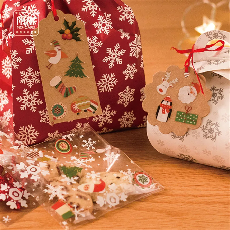 Festive Kawaii Sticker Set - Merry Christmas Decorative Stickers for Scrapbooking & DIY Crafts (45 pcs)