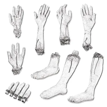 

Halloween Halloween Props Whole Person Broken Hand Broken Foot Stump Horror Scary Bloody Hands Blood Feet