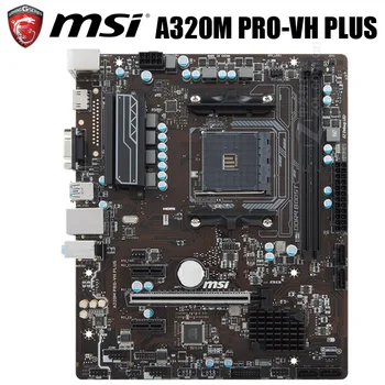 

Socket AM4 MSI A320M PRO-VH PLUS Motherboard CPU AMD Ryzen 7 Gen Original Desktop Msi A320 Mainboard AMD A320 DDR4 AM4 32GB AM4