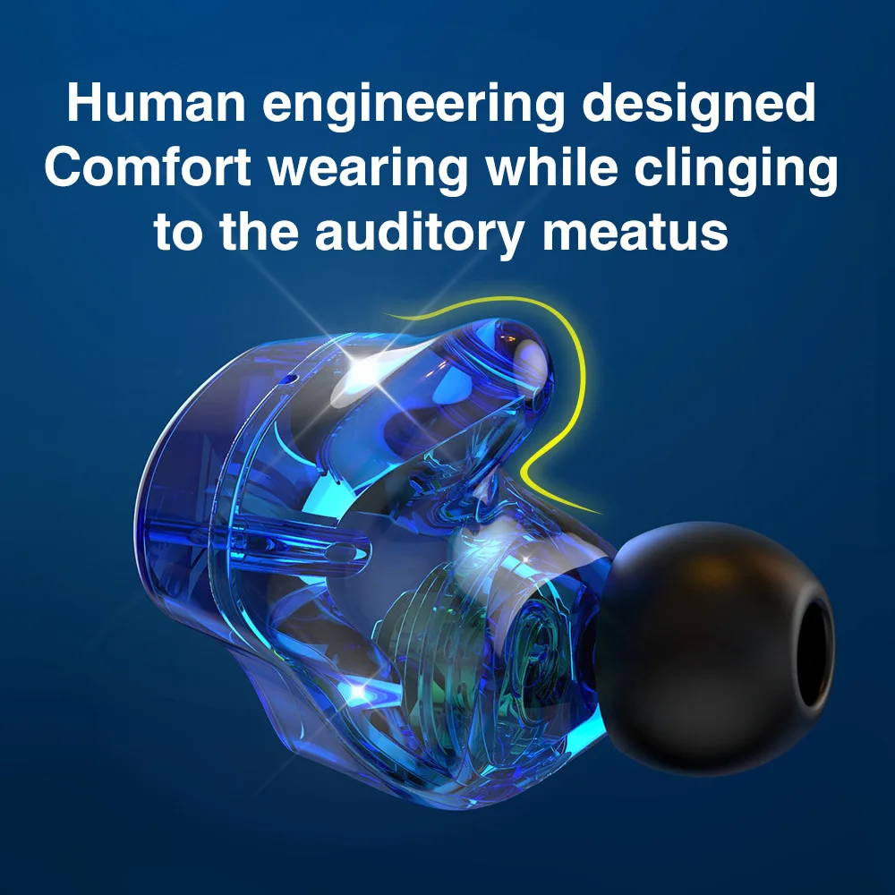 QKZ SK7 Copper Driver Wired Headphones Stereo HiFi Earphone Sport Running Music Headset Gamer Super Bass Earbuds fone de ouvido