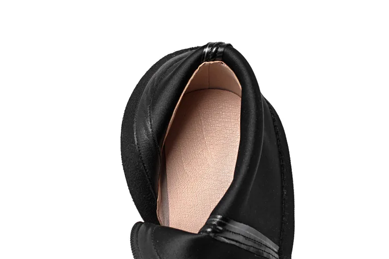 FEDONAS Square Toe Women Mid-calf Boots Genuine Leather Boots Warm Ladies Socks Boots Elegant Party Platforms Winter Shoes Woman
