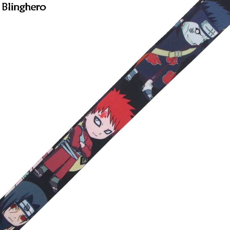 10 шт./лот, Blinghero Naruto, ремешки, Мультяшные ключи, ID значок, держатель для телефона, ключи, Студенческая карта, шейный ремень, Висячие веревки, ремешки BH0176