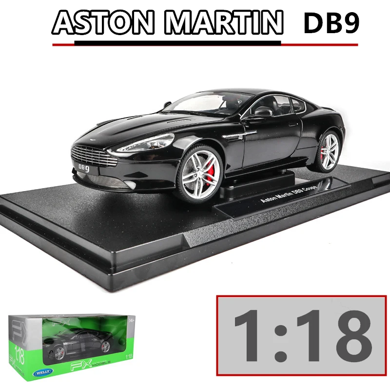 Welly 1:18 Aston Martin db9 сплав модель автомобиля Моделирование Украшение автомобиля коллекция подарок игрушка Литье модель игрушка для мальчиков - Цвет: Aston Martin db9