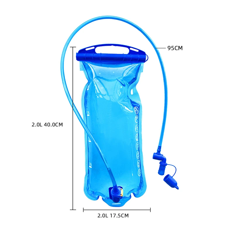 COPOZZ наружная портативная спортивная сумка для воды с трубка для питьевой воды Охота Кемпинг Пешие прогулки Высокая емкость спортивная сумка для воды 2L/3L - Цвет: 2L