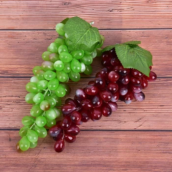

Hanging Artificial Grapes DIY Artificial Fruits Plastic Fake Fruit For Home Garden Decoration Christmas Wedding Party Supplies