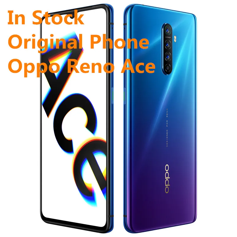 New Original Oppo Reno Ace 4G LTE SmartPhone Snapdragon 855 48.0MP 65W Super VOOC Plus Android 9.0 6.5" 90HZ 12GB RAM 128GB ROM