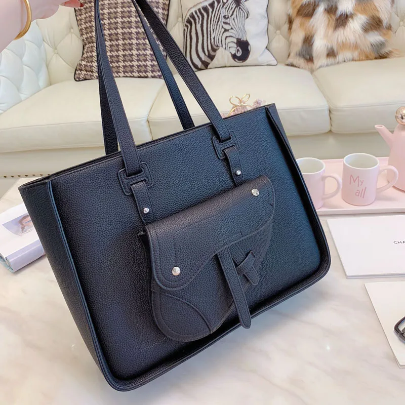 

Fashion Show Women Famous Shopping Tote Designer Handbags with Saddle Bags Louis Brand Luxury Handbag Leather Bags Purse 36*25cm