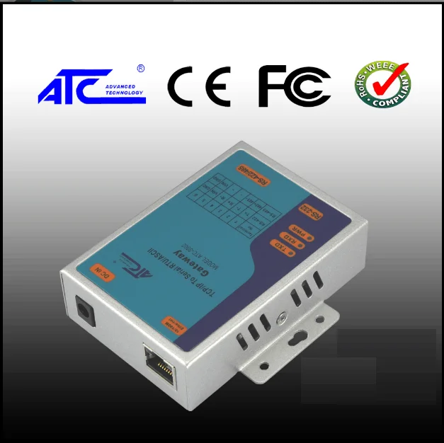 ATC-3002 modbus шлюз промышленного класса последовательный сервер rtu Ethernet к RS232/485/422